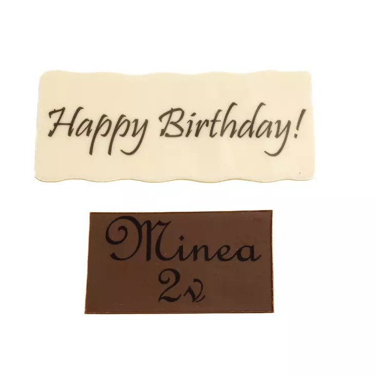 Tekstilaatta kakkuun, vegaaninen maitosuklaa - Kakut - 1320 - 1