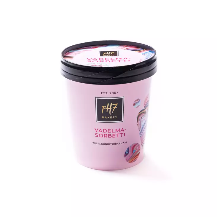Vadelma-sorbetti 0,5 ltr - Jäätelöt ja sorbetit - 7200 - 1