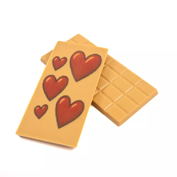 Suklaalevy sydänkuviolla - Suklaalevyt - 1701 - 1