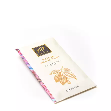 Suklaalevy ,toffee-valkosuklaa - Gluteenittomat tuotteet - 323 - 1