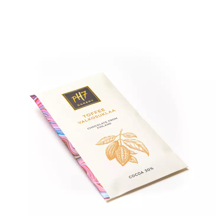 Suklaalevy ,toffee-valkosuklaa - Gluteenittomat tuotteet - 323 - 1