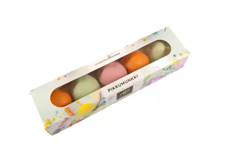 Suklaalla kuorrutetut pikkumunkit rasiassa - Macarons ja pikkumakeat - 1745 - 1