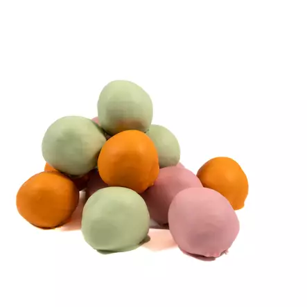 Suklaalla kuorrutetut pikkumunkit rasiassa - Macarons ja pikkumakeat - 1745 - 2