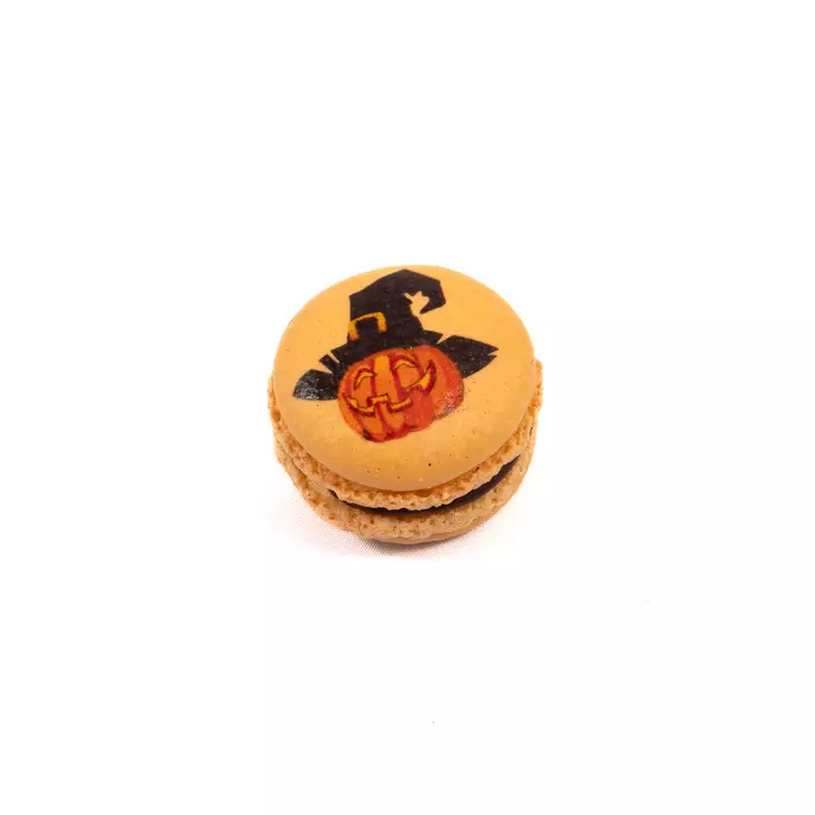 Macaron kurpitsakuviolla - Macarons ja pikkumakeat - 1816 - 1